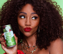 Holding Liqui Fruit Cranberry Cooler